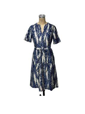 1970s dress with abstract print by Fine Feathers Size M